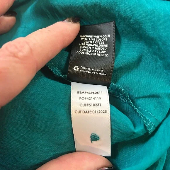 New Torrid Harper Shortsleeved Top in Stunning Teal/Emerald - Size 2X (18-20) - Picture 7 of 10